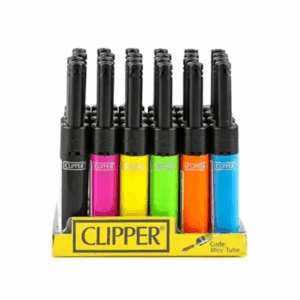 Clippers Lighters Mini Tube Solid Assorted Colors